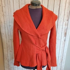 Orange cardigan
